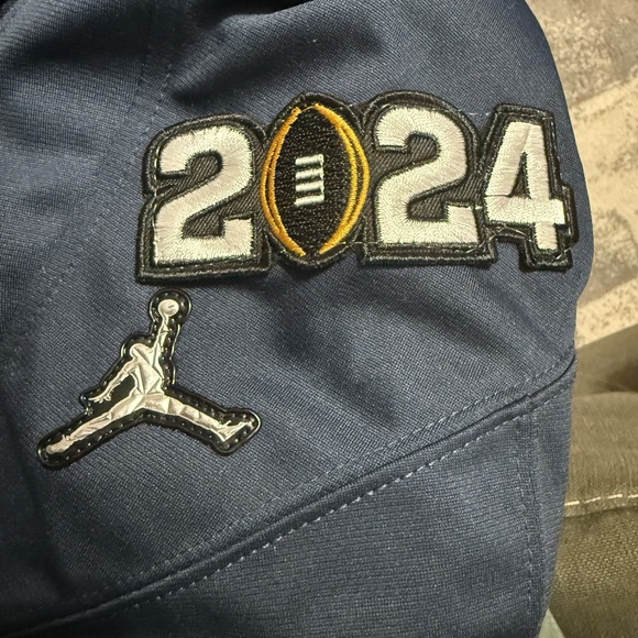 JJ McCarthy Michigan Wolverine 2024 National Championship Blue Jersey Size S-XXL - Picture 9 of 9